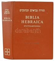 Biblia Hebraica Stuttgartensia. (Héber Biblia). Stuttgart, 1990, Deutsche Bibelgesellschaft. Negyedik kiadás. Héber nyelven. Kiadói műbőr-kötés, kissé hullámos lapokkal.