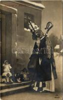 1908 Üdvözlet a Mikulástól / Saint Nicholas greeting (Rb)