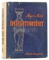 Major Máté: Építészettörténet. II. köt.: Feudális társadalmak építészete. Bp., 1955, Műszaki Könyvkiadó. Fekete-fehér képekkel illusztrálva. Kiadói egészvászon-kötés, sérült kiadói papír védőborítóban, néhány lap szélén kis ázásnyommal. Megjelent 4000 példányban.