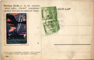 Petróczy István cs. és kir. százados tábori pilóta Pischof monoplánon, amellyel 1910-ben Bécsújhelyr...