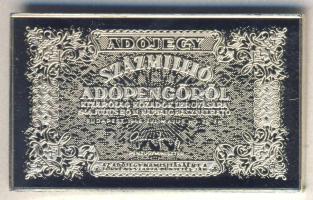 1946. 100.000AP bankjegy mini Ag imitációja T:PP R!