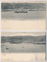 Trieste, Trieszt; - 2 pre-1900 postcards