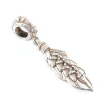 Ezüst(Ag) charm, Pandora jelzéssel, h: 3,5 cm, nettó: 2,8 g