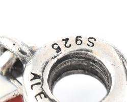 Ezüst(Ag) charm, 3 db, Pandora jelzéssel, bruttó: 7 g