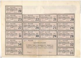 Budapest 1926. "Általános Faipari és Fakereskedelmi Részvénytársaság" részvénye 20P-ről, s...