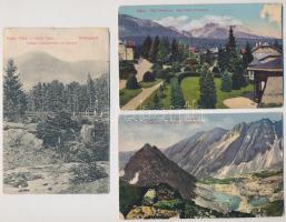 Tátra, Vysoké Tatry; - 3 db régi képeslap / 3 pre-1945 postcards