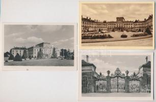 Eszterháza, kastély - 3 db régi képeslap