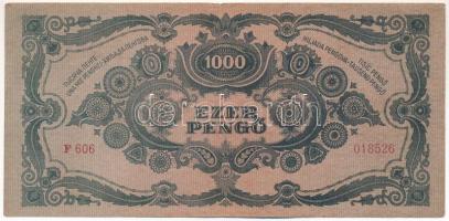 1945. 1000P "MNB" bélyeggel T:III Adamo P22e