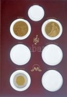 Fritz Mihály (1947-) DN "Himnusz" aranyozott Cu-Ni emlékérem (2x) 1db tanúsítvánnyal (40mm...