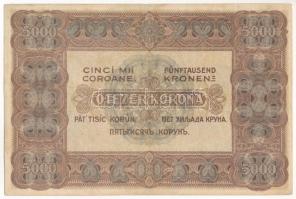 1920. 5000K "Orell Füssli Zürich" nyomdahellyel, piros "5B02 516017" sorszámmal ...