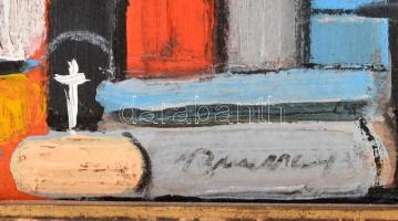 Barcsay jelzéssel: Alak. Olaj, karton. 21,5x16 cm. Dekoratív, kissé sérült fakeretben