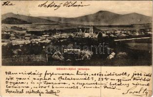 1909 Kövi, Gömör-Kövi, Kamenany; látkép / general view (EM)