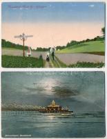 2 db RÉGI holland képeslap vegyes minőségben / 2 pre-1945 Dutch postcards in mixed quality