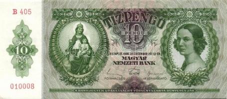 1936. 10P (4x) egymás utáni sorszámokkal T:I