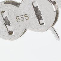 Korall nyakék ezüst(Ag) kapoccsal, jelzett, h: 48 cm