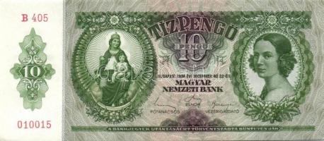 1936. 10P (5x) egymás utáni sorszámokkal T:I