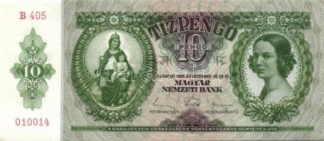 1936. 10P (5x) egymás utáni sorszámokkal T:I