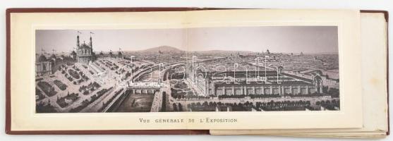 1878 Paris, Exposition Universelle 21 képet tartalmazó litho leporello. Egészvászon kötésben. Egy he...