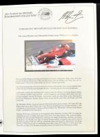 Michael Schumacher Collection. Exkluzív telefonkártya gyűjtemény, egyenkénti ismertetővel, kiadói gyűrűs berakóban, 12 kártyával 1998-as Forma 1 / Formula 1 futamgyőzelmek emlékei.