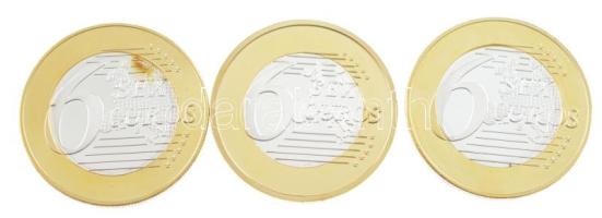 DN "6 Sex Euros" erotikus bimetál zseton (3xklf) T:PP