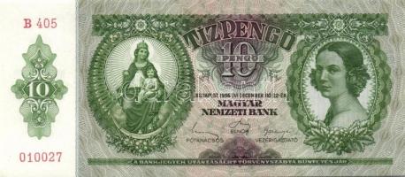 1936. 10P (5x) egymás utáni sorszámokkal T:I