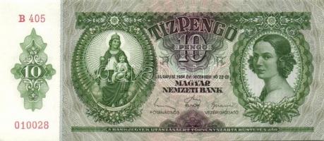 1936. 10P (5x) egymás utáni sorszámokkal T:I