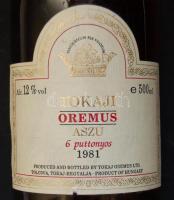 1981 6 puttonyos Tokaji Oremus aszú