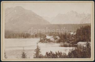 cca 1885 Tátra, Csorba-tó kabinet fotó 11x17 cm