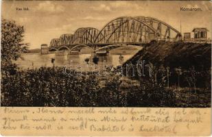 1913 Komárom, Komárnó; Vas híd. Girch József kiadása / bridge (EK)