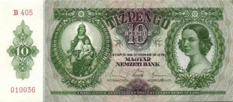 1936. 10P (3x) egymás utáni sorszámokkal T:I