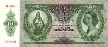 1936. 10P (5x) egymás utáni sorszámokkal T:I