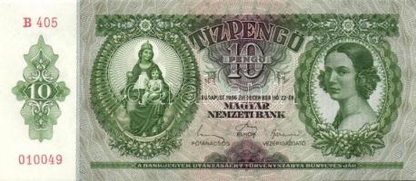 1936. 10P (5x) egymás utáni sorszámokkal T:I