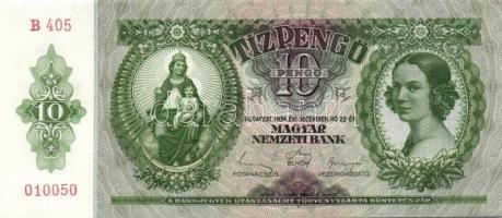 1936. 10P (5x) egymás utáni sorszámokkal T:I