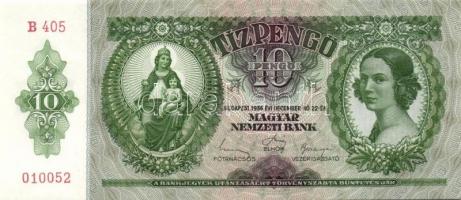 1936. 10P (5x) egymás utáni sorszámokkal T:I