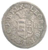 1700K-B Duarius "I. Lipót" Körmöcbánya, kapszulában, tanúsítvánnyal (0,61g) T:1- patina 
...