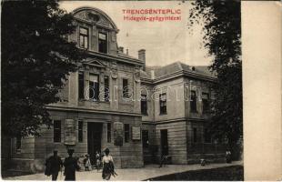 Trencsénteplic, Trencianske Teplice; Hidegvíz-gyógyintézet. Wertheimer Zsigmond kiadása / spa, bath (EK)