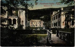 Trencsénteplic, Trencianske Teplice; Seldernové villi / Gróf Seldern villák. Zikmunt Wertheim kiadása / spa, villas (fa)