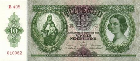 1936. 10P (4x) egymás utáni sorszámokkal T:I