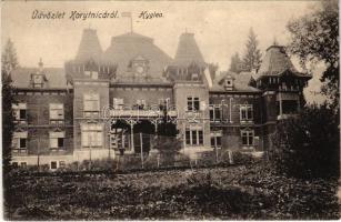 1908 Koritnyica, Korytnica; Hygiea gyógyház, fürdő szálloda. Kohn A. kiadása / villa, hotel, spa (EK)