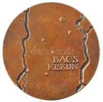 Lapis András (1942-) DN "Kecskemét / Puszta Tourist - Bács-Kiskun megye" kétoldalas bronz ...