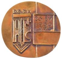 1975. "Eger HÉV (Heves Megyei Építő Vállalat) - 25 év 1950-1975" kétoldalas öntött bronz e...