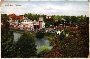 1930 Pöstyén, Pistyan, Piestany; látkép / general view, spa (EM)