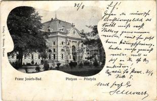 1905 Pöstyén, Pistyan, Piestany; Ferenc József fürdő. L. Bernas kiadása / Franz Josefs-Bad / spa, bathhouse (b)