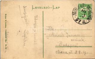 1912 Szliács, Sliac; Dankovszky vendéglő kertje, étterem. Molnár M. kiadása / restaurant garden + &q...