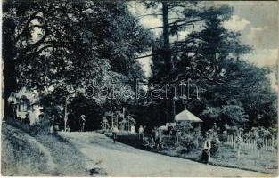 1913 Szliács, Sliac; Rózsaliget, kertészek / Rosenhügel / rose garden, gardeners (EK)