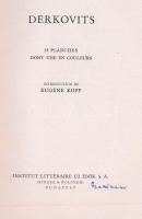 Derkovits. 33 planches dont une en couleurs. Introduction de Eugene Kopp. L'Art Hongrois. Bp.,1...