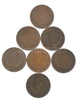 1893KB-1902KB 1f bronz (7x) T:1--2 patina Adamo K1