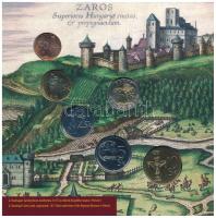 Szlovákia 2005. 50h-10Sk (5xklf) forgalmi sor szettben+ "Zemplín - Sariš" Cu-Zn-Ni emlékér...