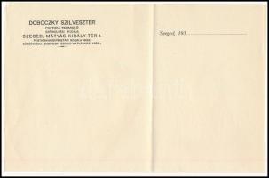 Dobóczky Kristóf paprika kereskedő reklámos zacskók, levelezőlapok