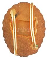 ~1970-1980. "Kiváló Századparancsnok" aranyozott műgyantás jelvény (40x32mm) T:1-